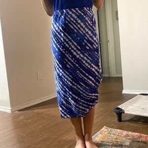 White & Blue Skirt